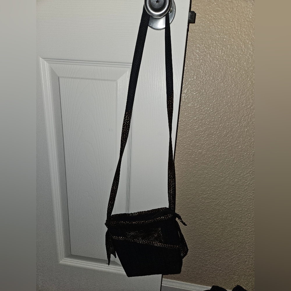 Hand quilted cross body small bag